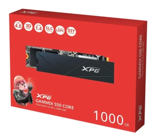 Adata SSD диск XPG GAMMIX S50 CORE 1TB PCIe 4x4 3.5/2.2 M2 - Image 2