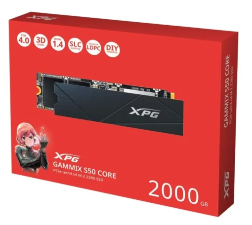 Adata SSD диск XPG GAMMIX S50 CORE 2TB PCIe 4x4 3.5/2.8 M2 - Image 2