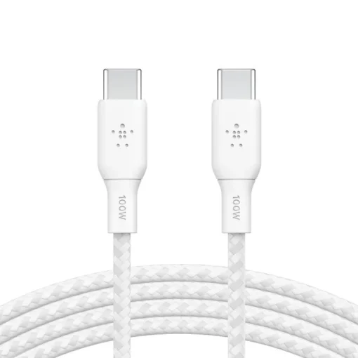 Belkin Cable USB-C to USB-C 100W 2m white - Image 3