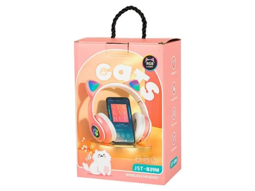 BLOW Wireless headset Bluetooth 5.0 LED for kids pink ears - Image 4