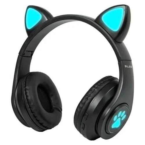 BLOW Wireless headset Bluetooth 5.0 LED for kids black ears