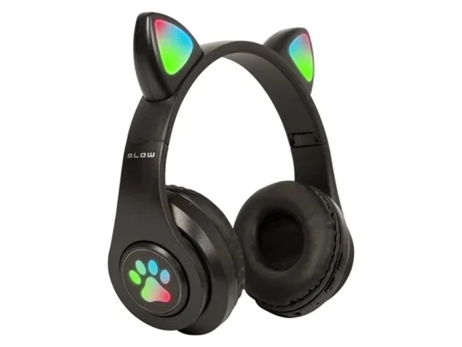 BLOW Wireless headset Bluetooth 5.0 LED for kids black ears - Image 4