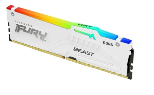 Kingston памет DDR5 Fury Beast RGB 32GB(2*16GB)/6000 CL36 EXPO white - Image 3