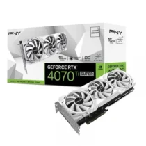 PNY видео карта GeForce RTX 4070 Ti SUPER 16GB VERTO OC white