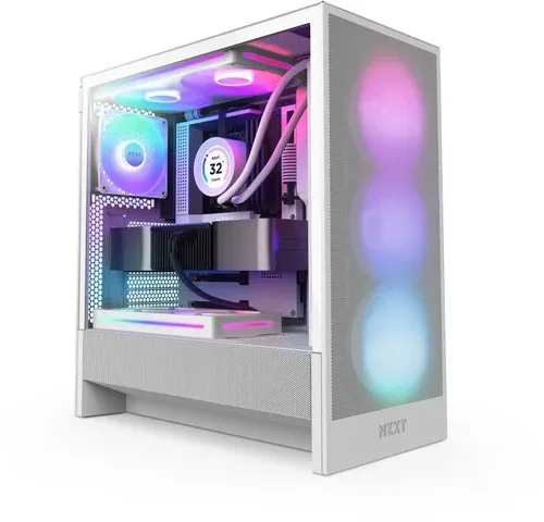 NZXT кутия за компютър NZXT H5 FLOW RGB MIDI TOWER WINDOW