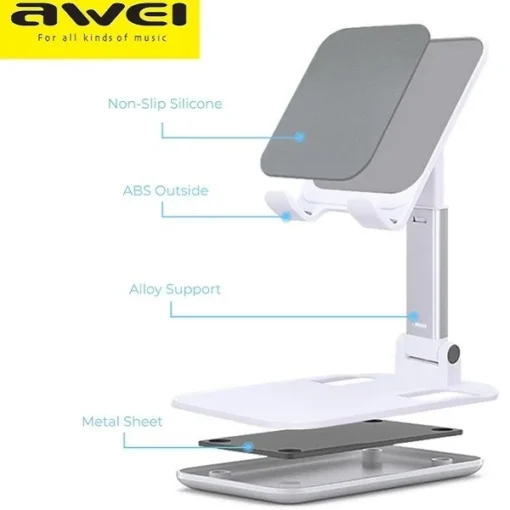 AWEI Desk holder uniwersal white - Image 3