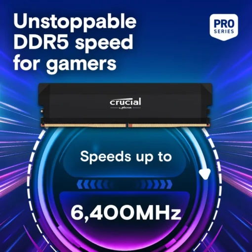 Crucial памет DDR5 Pro OC 32/6400(2*16GB) CL38 - Image 2