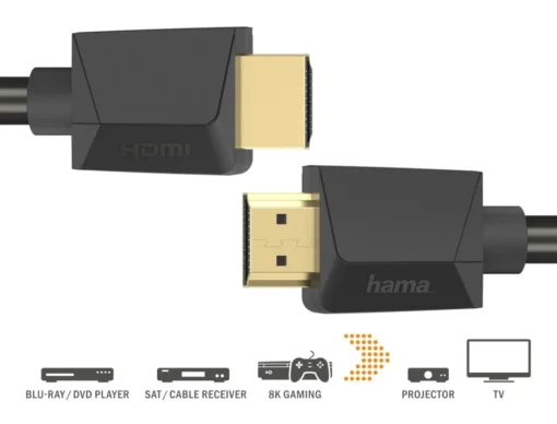 Hama HDMI cable ultra high speed 1m - Image 4