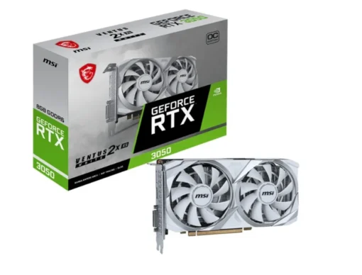 MSI видео карта GeForce RTX 3050 VENTUS 2X XS 8G OC GDDR6 128bit white