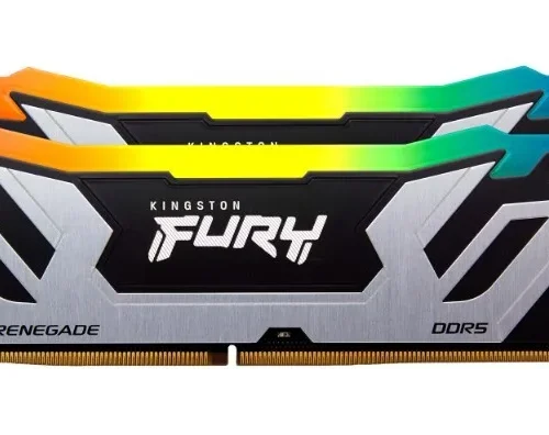 Kingston памет DDR5 Fury Renegade Silver RGB 48GB(2*24GB)/8400 CL40