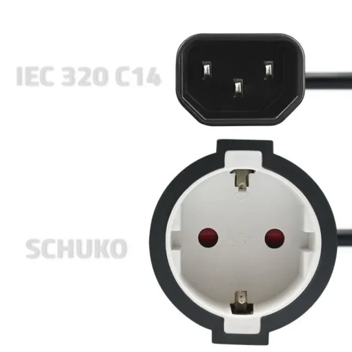 Qoltec Adapter IEC 320 C14 / SCHUKO - Image 3