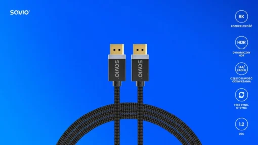 Savio Cable CL-166 DisplayPort (M) v1.2, 2m - Image 3