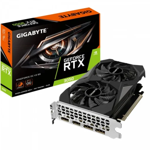 Gigabyte видео карта GeForce RTX 3050 WINDFORCE OC V2 6GB GDDR6 96bit 2DP/2HDMI