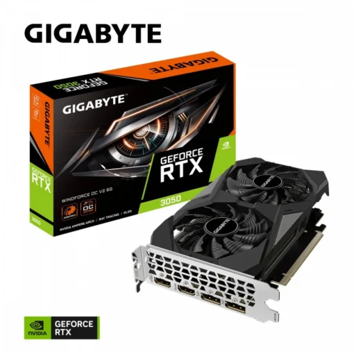 Gigabyte видео карта GeForce RTX 3050 WINDFORCE OC V2 6GB GDDR6 96bit 2DP/2HDMI - Image 2