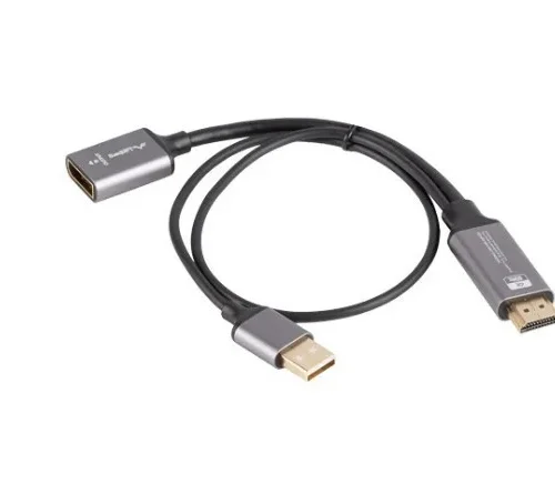 Lanberg Adapter HDMI(M)-Display port(F)4K 20 AD-HD-DP-0