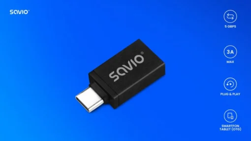 Savio Adapter USB-A USB-C AK80 SAVIO - Image 5