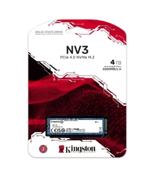 Kingston SSD диск NV3 4TB M.2 2280 PCI-e 4.0 NVMe 6000/5000 - Image 2