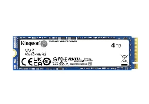 Kingston SSD диск NV3 4TB M.2 2280 PCI-e 4.0 NVMe 6000/5000