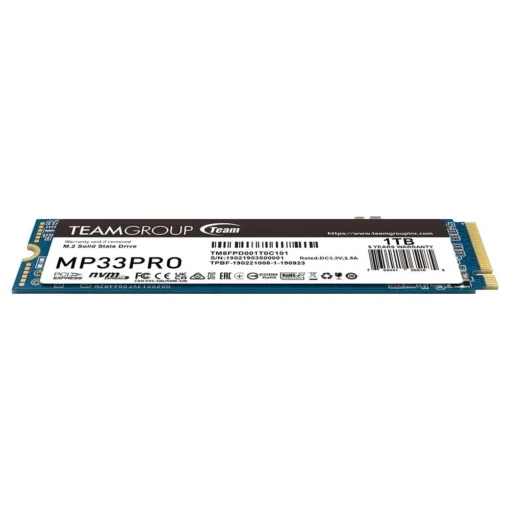 SSD диск Team Group MP33 PRO, M.2 2280 NVMe, 1TB,  PCIe Gen3x4 - Image 2