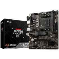 Дънна платка MSI Main Board Desktop A520M PRO (AM4 2xDDR4 1xPCI-E X16 2xPCI-E X1 4xSATA3 1xM.2 RAID 6xUSB3.2 Gen1 6xUSB2