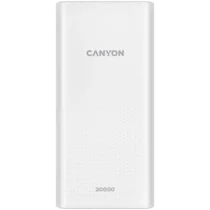 Външна батерия CANYON power bank PB-2001 20000 mAh White