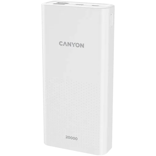 Външна батерия CANYON power bank PB-2001 20000 mAh White - Image 2