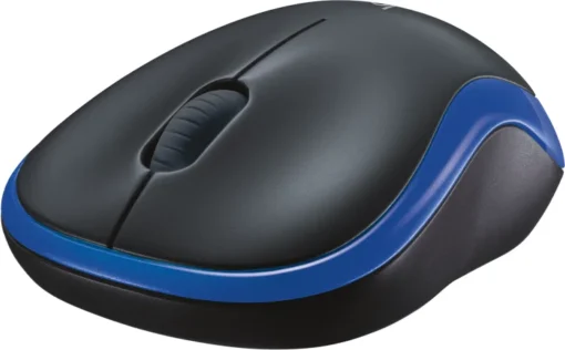 Безжична мишка, оптична LOGITECH M185, USB, Син/Черен - Image 4