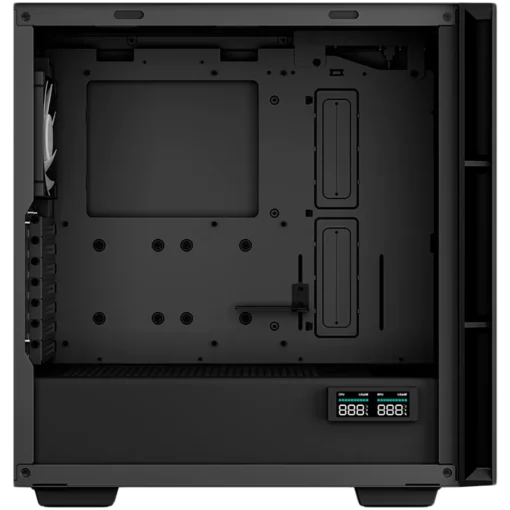 Кутия за компютър DeepCool CH560 Digital, Mid Tower, Mini-ITX/Micro-ATX/ATX/E-ATX, 1xUSB3.0, 1xType-C, 1xAudio, 3x140mm + 1x120mm Pre-Installed ARGB Fans, Tempered Glass, Mesh Panels, Dual-Status Digital Display, GPU Support Arm, Black, R-CH560-BKAPE - Image 4