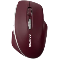 Безжична мишка CANYON mouse MW-21 BlueLED 7buttons Wireless Burgundy Red