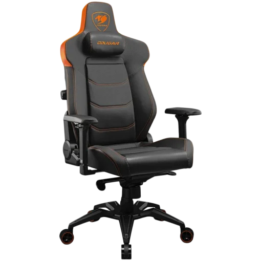 Геймърски стол COUGAR Armor EVO, Gaming Chair, Integrated 4-way lumbar support, Magnetic neck pillow memory foam, Breathable PVC leather, Full steel frame for sturdy support, 4D adjustable armrest, 5-star base and extra-size wheels, Support up to 160 - Image 3