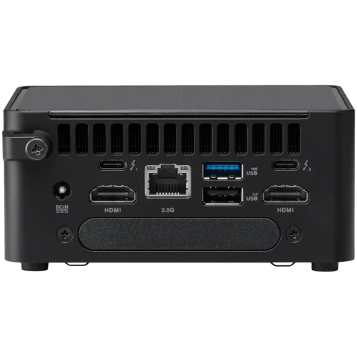 Полуготова система Полуготова система ASUS NUC 14pro/RNUC14RVHI300002I/Intel Core 3 100U/Intel Graphics/4xUSB/M.2 22x80 NVMe; 22x42 NVMe/2.5 SATA slot/2,5Gbe LAN/2xHDMI/ 2x Thunderbolt 4 (USB-C+DP)/no Storage/no RAM/AX211.D2WG.NV/no OS/EU Cord/Tall K - Image 3