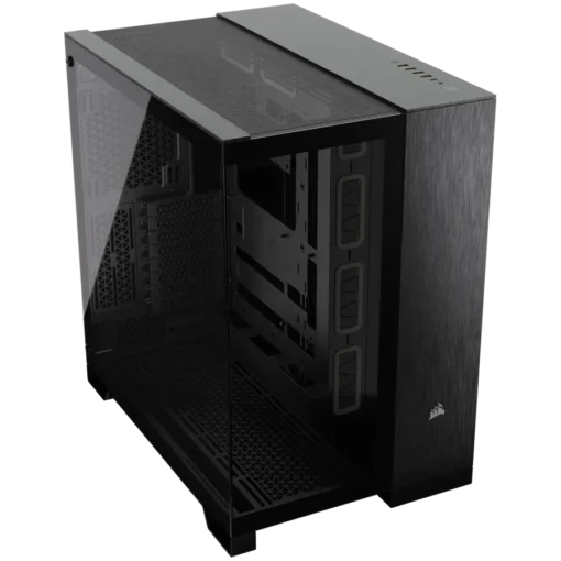 Кутия за компютър Corsair 6500X Tempered Glass Mid-Tower, Black/Obsidian Aluminum - Image 2