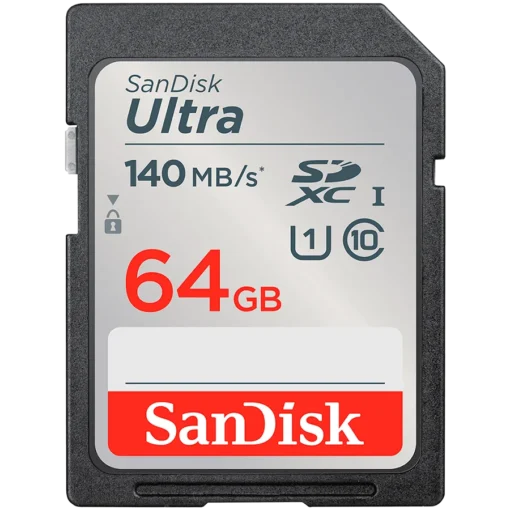 Карта памет SanDisk Ultra 64GB SDXC Memory Card 140MB/s EAN: 619659200176