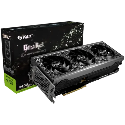 Видео карта PALIT GeForce RTX 4090 GameRock 24GB GDDR6X 384bit 1x HDMI 2.1a 3x DP 1.4a 3 Fan 3x 8-pin pwr connector 1000