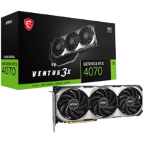 Видео карта MSI Video Card Nvidia GeForce RTX 4070 VENTUS 3X E1 12G OC 12GB GDDR6 192bit Boost: 2505 MHz 5888 CUDA Cores