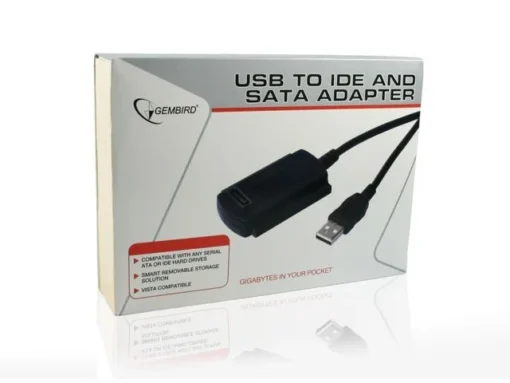 Gembird Adapter USB2.0 for IDE/SATA/2.5/3.5 + захранващ блок - Image 2