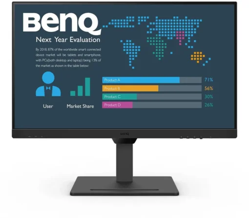 Монитор BenQ BL2790QT 27 inch IPS QHD DisplayPort HDMI USB-C Черен