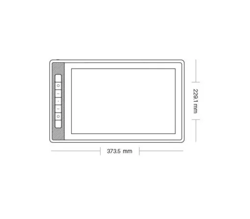 Графичен дисплей таблет HUION Kamvas Pro 13, 13.3", 2.5K 2560 x 1600, Черен - Image 4