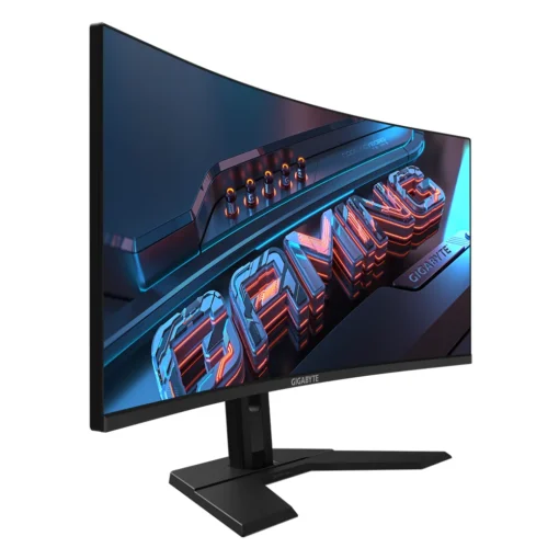 Геймърски Монитор Gigabyte GS34WQC, 34" SS VA WQHD 3440x1440, Curved 1500R, 135Hz, 1ms, HDR Ready - Image 2