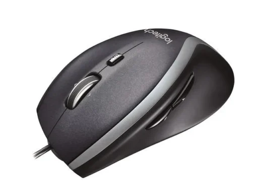 Мишка за компютър с кабел, оптична LOGITECH M500, Бърз скрол, USB, Черен - Image 3