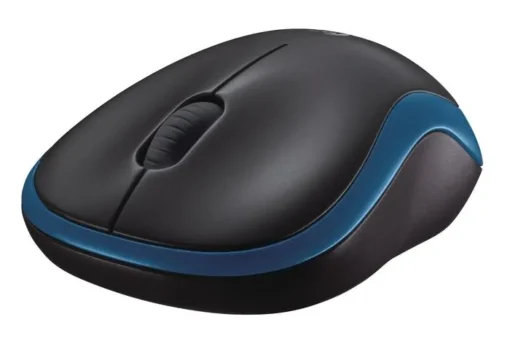 Безжична мишка, оптична LOGITECH M185, Синя, USB - Image 3