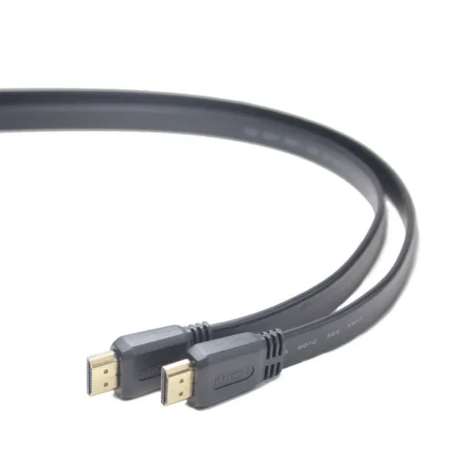 Gembird HDMI-HDMI кабел v2.0 3D TV High Speed Ethernet 1M flat (golden ends)