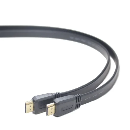 Gembird HDMI-HDMI cable v2.0 3D TV High Speed Ethernet 1M flat (golden ends)