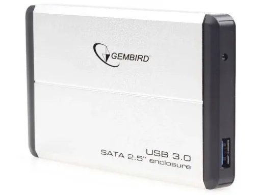 Gembird кутия за външен хард диск 2.5 USB 3.0 Silver - Image 2