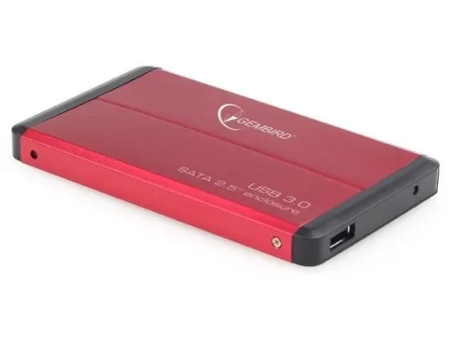 Gembird кутия за външен хард диск 2.5 USB 3.0 Red