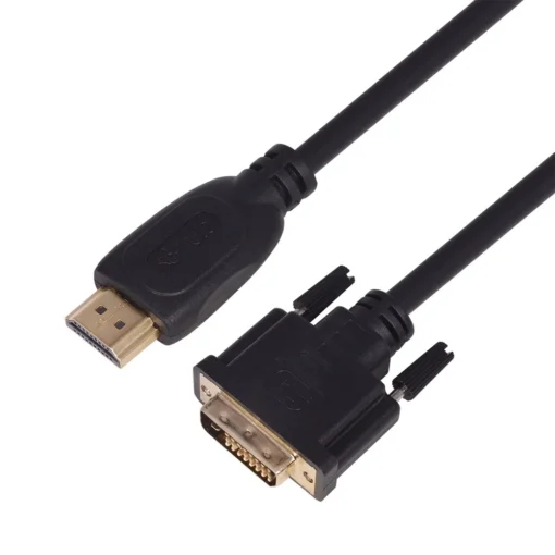 TB HDMI-DVI Cable 1.8 m. gold platted, DVI 24+1 - Image 3