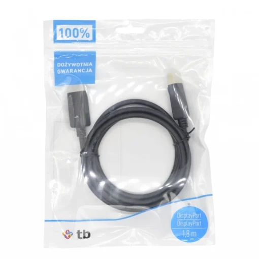 TB DisplayPort Cable M/M 1.8 m. black v 1.1 - Image 3