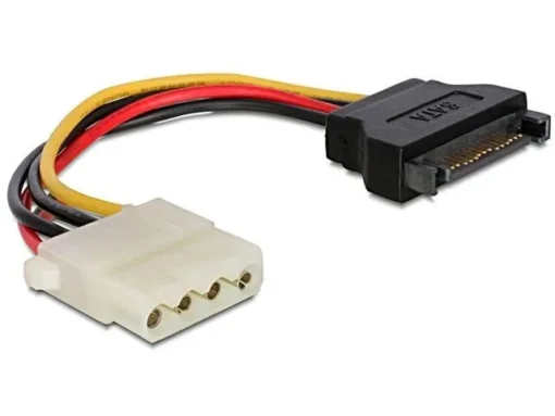 Gembird Sata Power Cable 15PIN Male->4PIN Molex 15cm