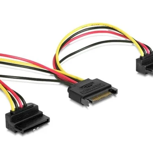 Gembird Sata power кабел Sata-> (M) >2xSATA angled 15cm
