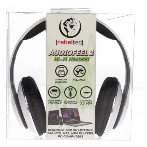 Rebeltec Stereo слушалки with 4pin mini jack AUDIOFEEL2 WHITE